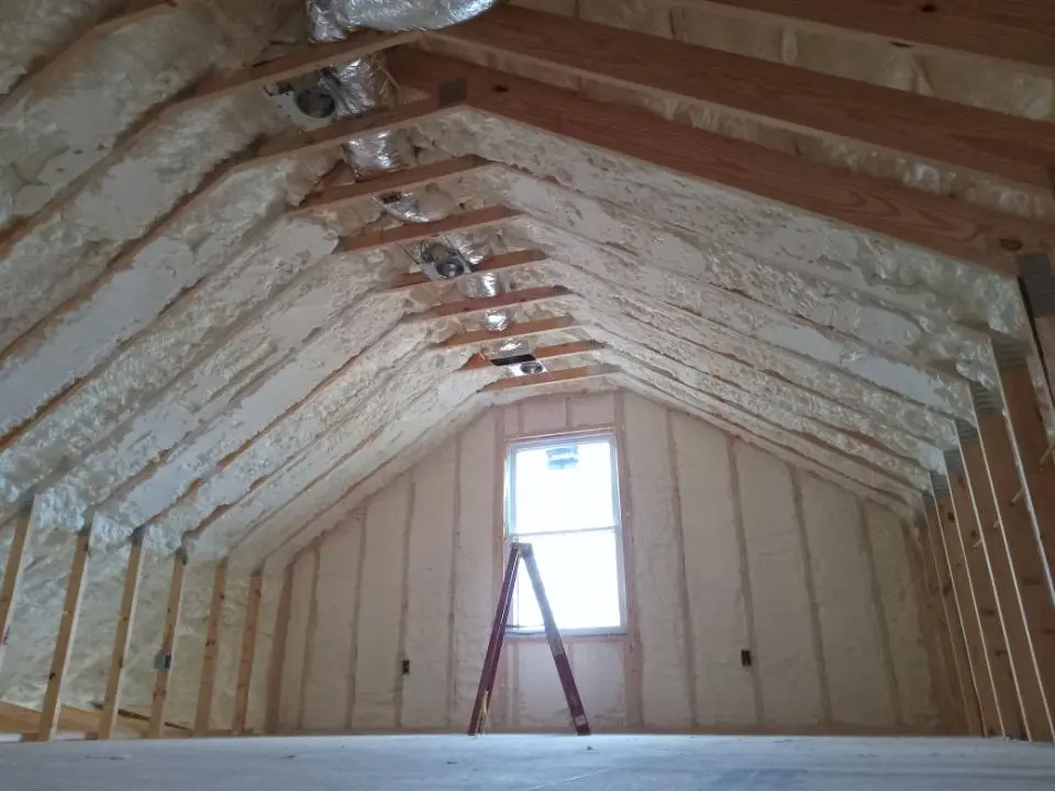 Spray foam roofing application for Crawl Space Insulation project in Apollo Beach